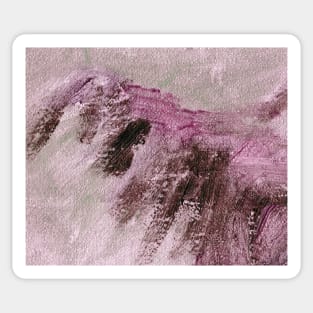 Abstract Oil Painting Burgundy Pink Purple 11c3 Sticker